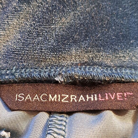 ISAAC MIZRAHI LIVE! HOLIDAY GREEN SLIM PULL ON COMFORT VELVET PANTS  - NWOT SZ S - Picture 12 of 16